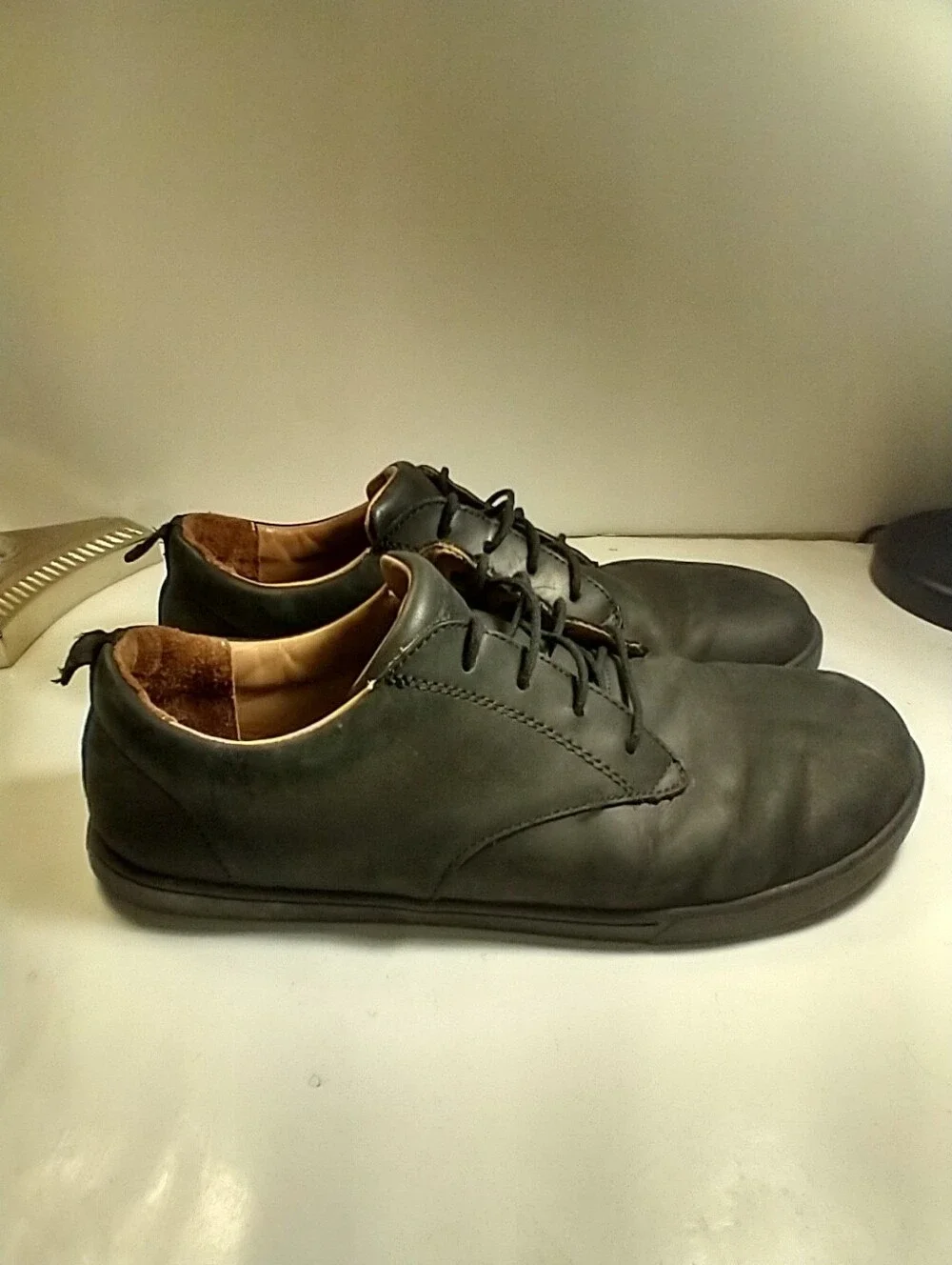 Xero Glenn Dress Black Leather Barefoot Casual Shoes Men's sz 12.